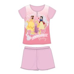   Disney Princesses summer short sleeve kids pajamas - cotton jersey pajamas - light pink - 110