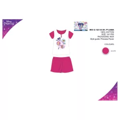   Disney Princesses summer short sleeve kids pajamas - cotton pajamas - pink