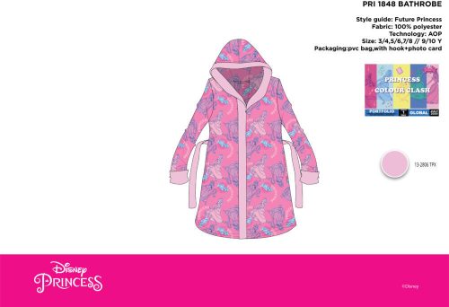Disney Frozen hooded cotton robe for kids