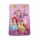 Princess girl fleece blanket - 100 x 150 cm - pink
