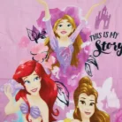 Princess girl fleece blanket - 100 x 150 cm - pink