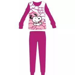   Snoopy women's thin cotton pajamas - jersey pajamas - pink