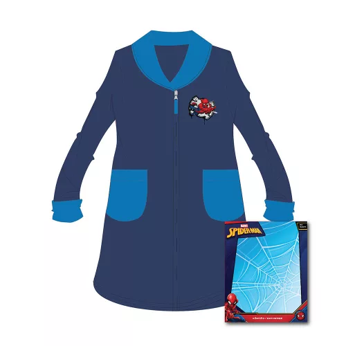 Children's bathrobe - coral - Spiderman - 116 - dark blue