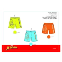 Spiderman kids swim trunks