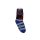 Non-slip children's plush socks - Spiderman - full plush - dark blue-medium blue - 23-26