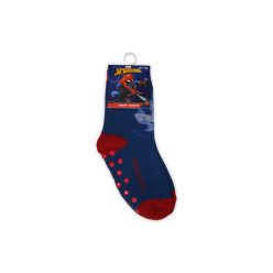   Non-slip children's plush socks - Spiderman - full plush - Spider - dark blue - 27-30