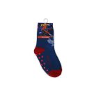 Non-slip children's plush socks - Spiderman - full plush - Spider - dark blue - 31-34