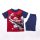 Spiderman boy cotton summer set - shirt-shorts set - dark blue - 128