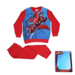   Winter cotton children's pajamas - Spiderman - red - 134