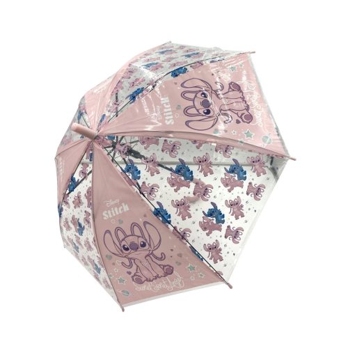 Disney Stitch semi-automatic umbrella - 68cm - Pink
