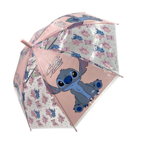 Disney Stitch semi-automatic umbrella - 74cm - Pink