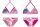 Stitch two-piece swimsuit for girls - bikini with triangle top - pink - 98