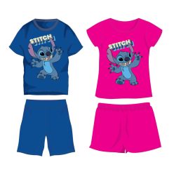   Disney Stitch cotton summer set - t-shirt-shorts set - pink - 104