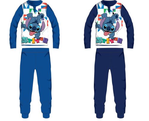 Disney Stitch jersey pamut pizsama - sötétkék - 98