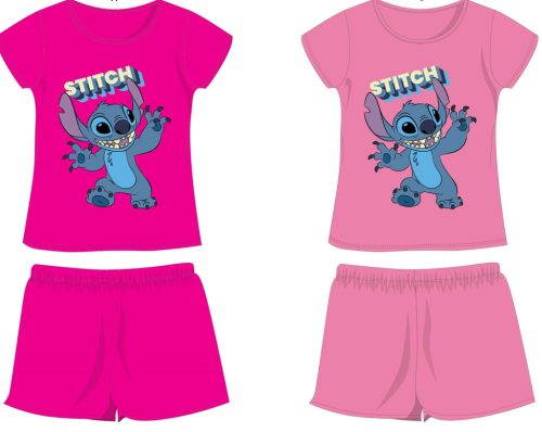Disney Stitch cotton summer set - t-shirt-shorts set - pink - 104