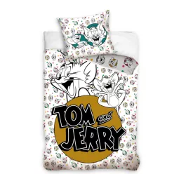 TOM AND JERRY bedding 100% cotton 140x200 + 70x90