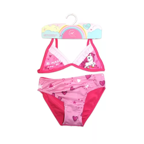 Unicorn two-piece swimsuit for girls - pink - 104