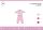 Winter interlock cotton baby pajamas - Unicorn - light pink - 92