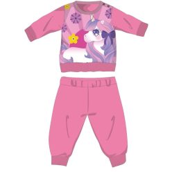   Unicorn winter thick baby pajamas - flannel pajamas - rose pink - 98