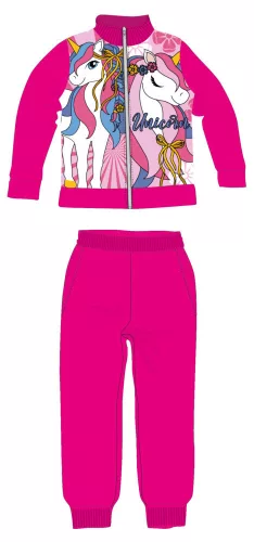 Unicorn girls leisure suit - pink - 122