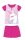 Unikornis nyári rövid ujjú gyerek pizsama - pamut jersey pizsama - pink - 110