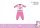 Unicorn baby pajamas - jersey cotton pajamas - rose pink - 92