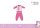 Unicorn baby pajamas - jersey cotton pajamas - dark rose pink - 92