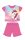 Unicorn summer short sleeve baby pajamas - cotton jersey pajamas - dark rose pink - 92