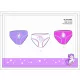 Unicorn girl panties - 3-piece cotton panties - 98-104