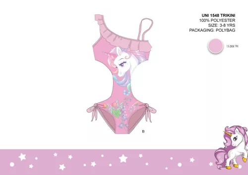 Unicorn girls' swimsuit - trikini