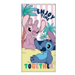 Disney Stitch Enjoy Time 100% cotton beach towel - 70x140 cm