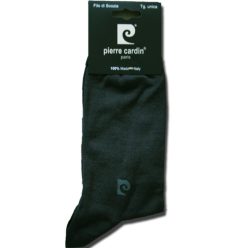   Férfi mercerizált öltönyzokni - pamut bokazokni - 41-45 - antracit szürke - Pierre Cardin