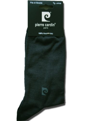 Men's mercerized dress socks - cotton ankle socks - 41-45 - anthracite grey - Pierre Cardin