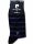 Men's mercerized dress socks - cotton ankle socks - 41-45 - striped - Pierre Cardin